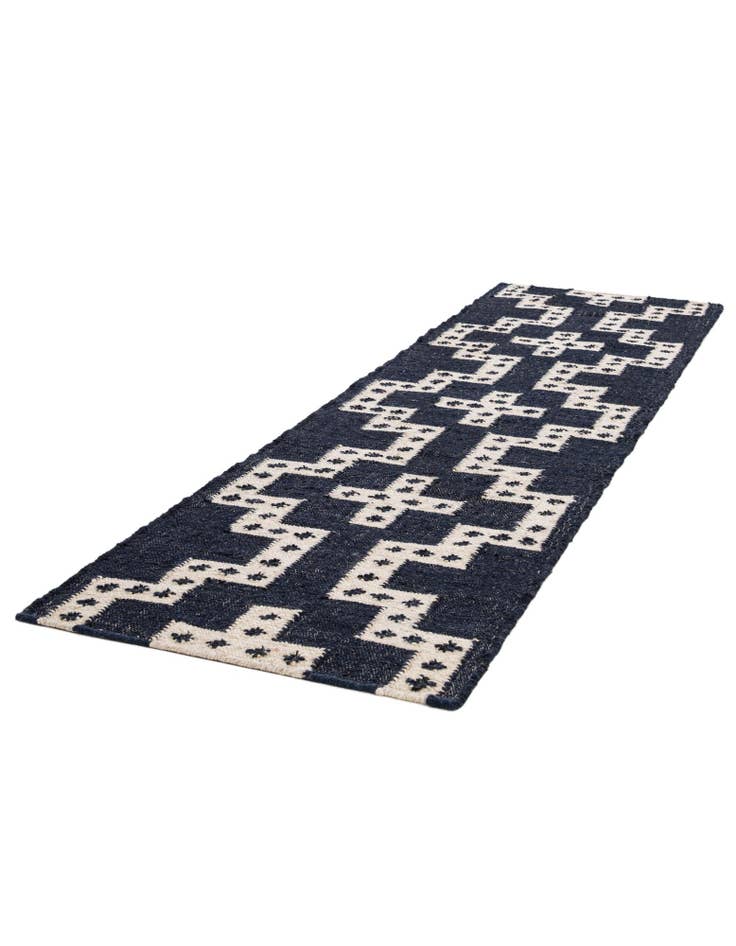 Detail image of 2' x 8'  Hand Woven Kilim Wool Runner Rug