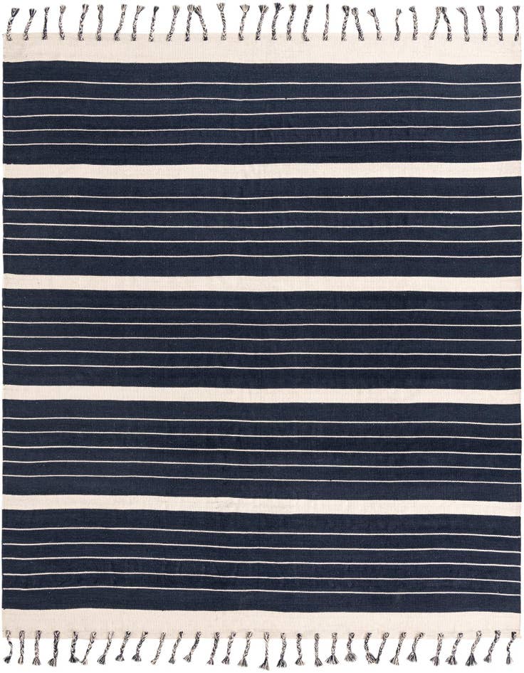 Detail image of 10' x 10' Hand Woven Chindi Cotton Square Rug