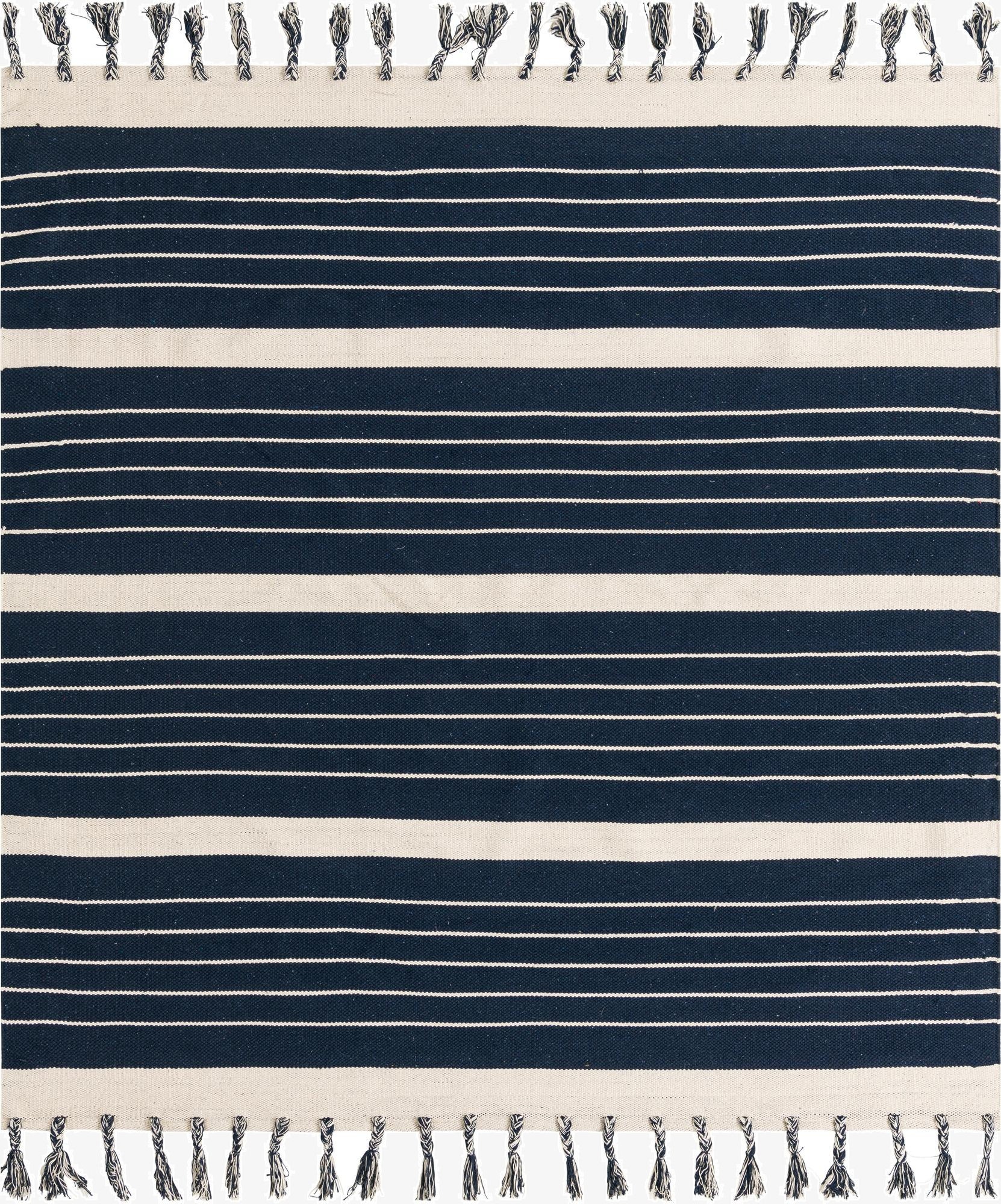 Primary image 7' 1 x 7' 1  Hand Woven Chindi Cotton Square Rug