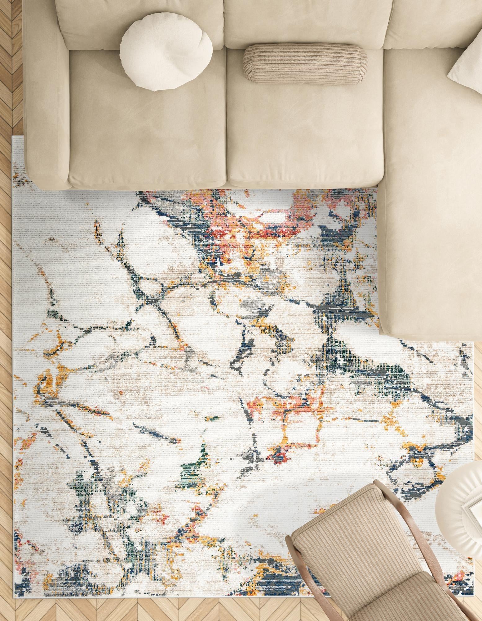4' x 4' Gemstone Square Rug