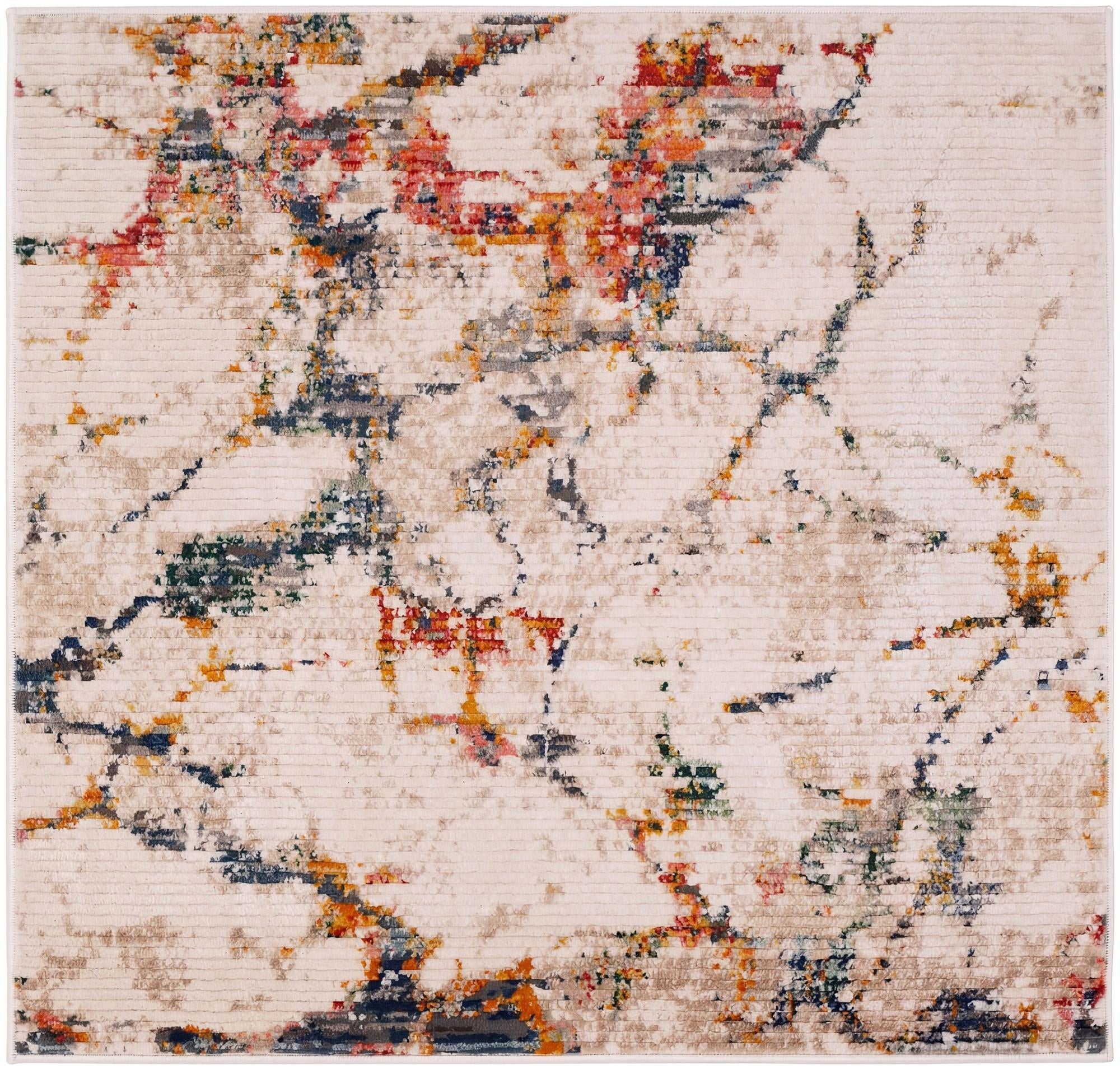 4' x 4' Gemstone Square Rug