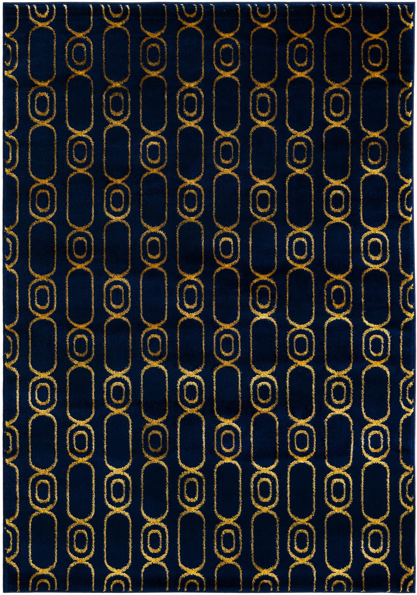 Rug Navy Blue and Gold Swatch link