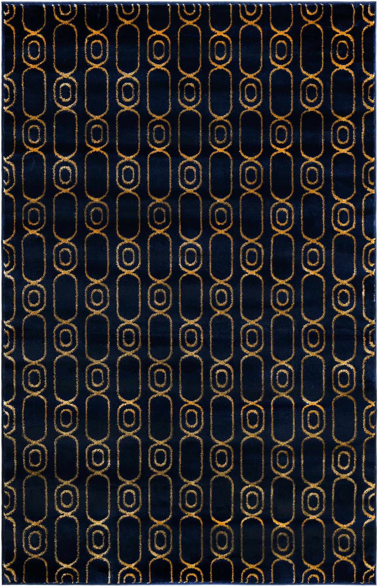 Rug Navy Blue and Gold Swatch link