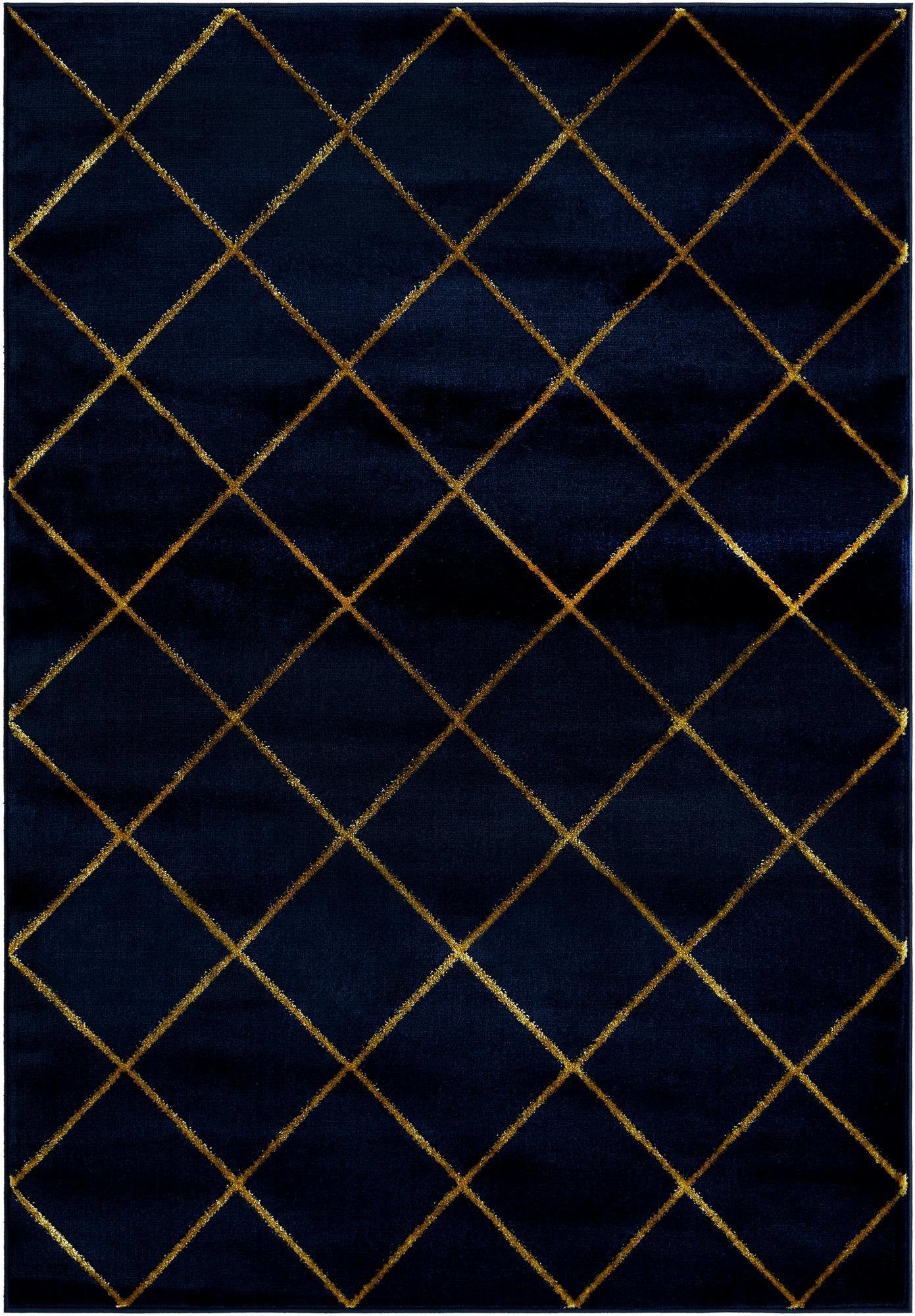 Rug Navy Blue and Gold Swatch link