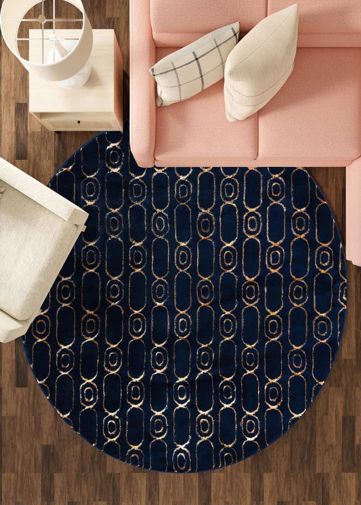 3' x 3' Vogue Geo Round Rug