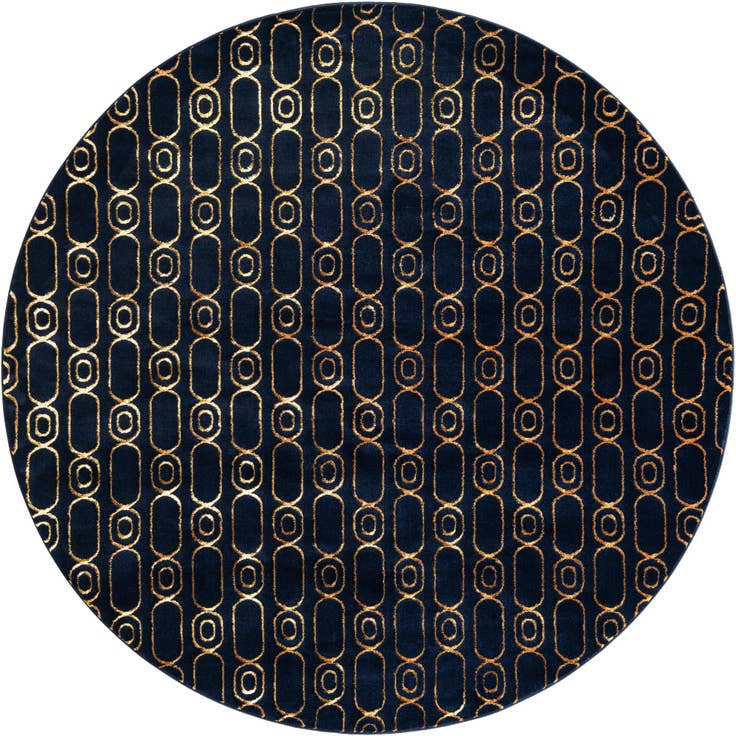 Detail image of 7' 10 x 7' 10 Vogue Geo Round Rug