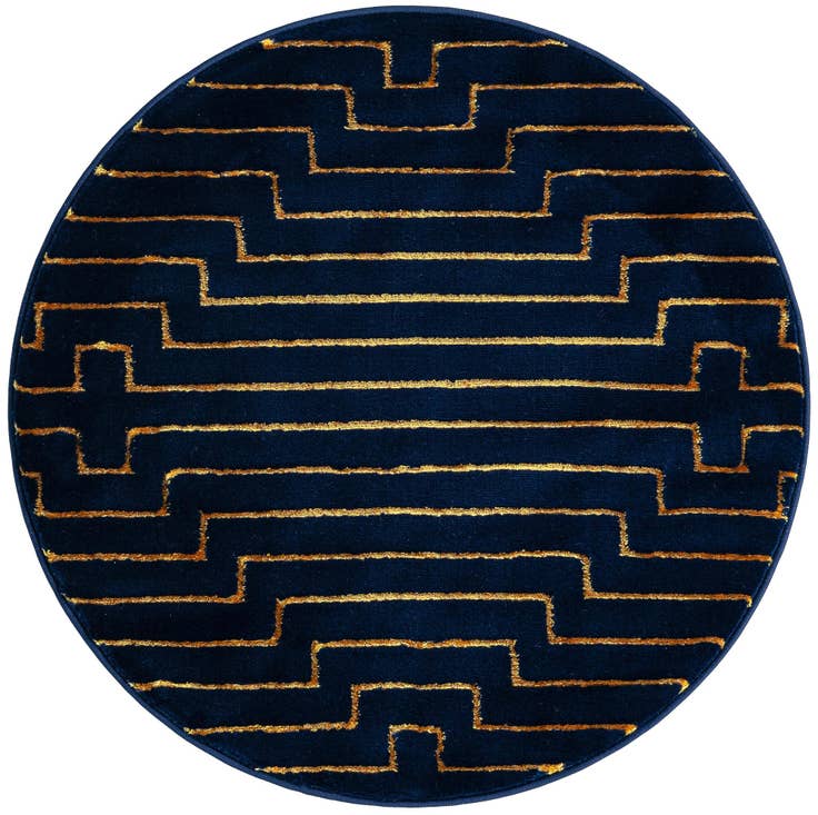 Detail image of 3' x 3' Vogue Geo Round Rug