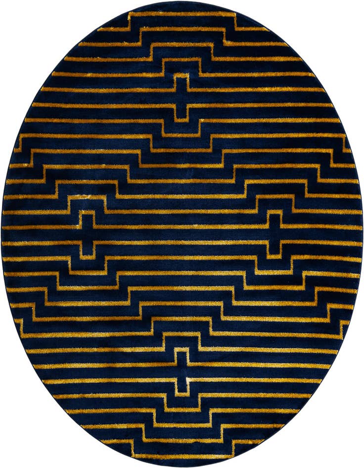 Detail image of 7' 10 x 7' 10 Vogue Geo Round Rug