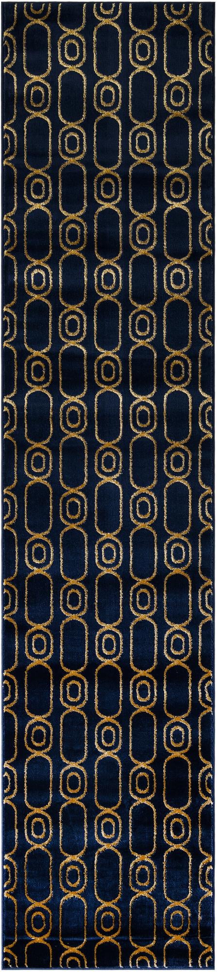 Rug Navy Blue and Gold Swatch link