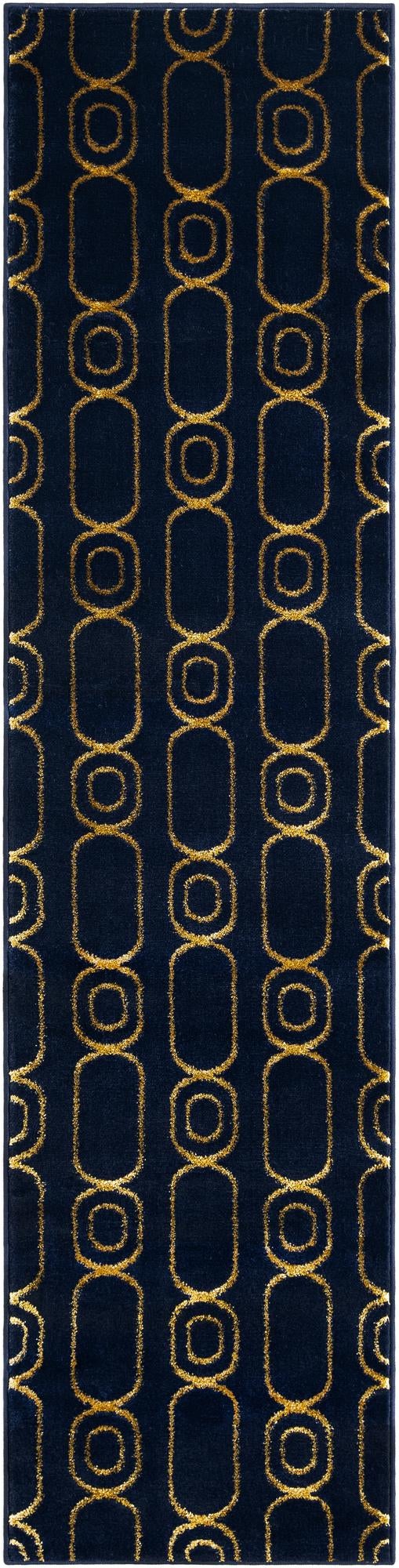 Rug Navy Blue and Gold Swatch link