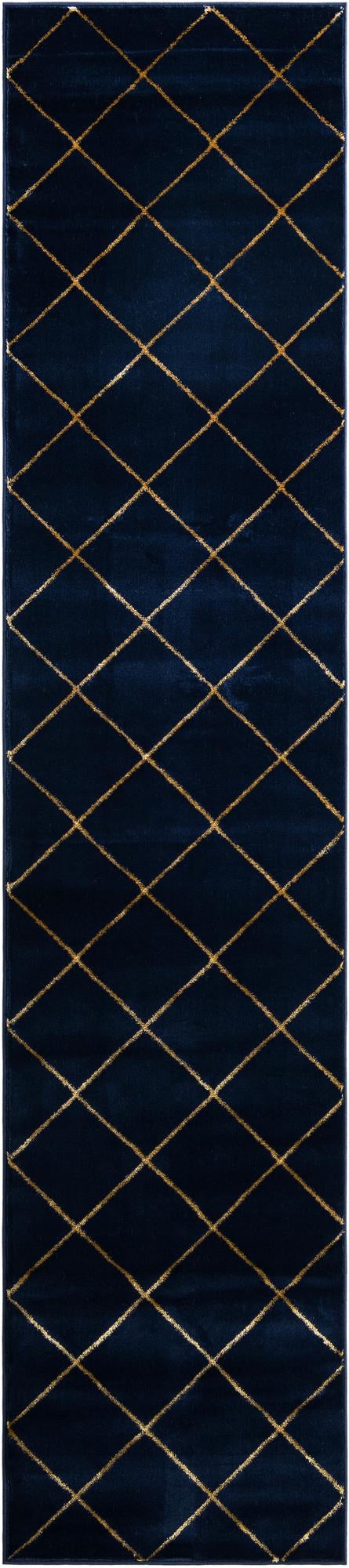 Rug Navy Blue and Gold Swatch link