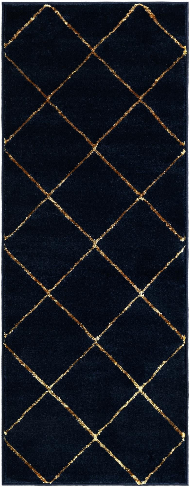 Rug Navy Blue and Gold Swatch link
