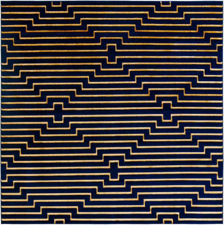 Detail image of 10' x 10' Vogue Geo Square Rug