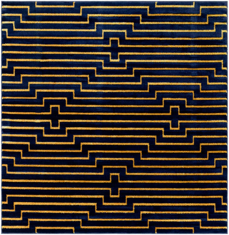 Detail image of 7' 10 x 7' 10 Vogue Geo Square Rug