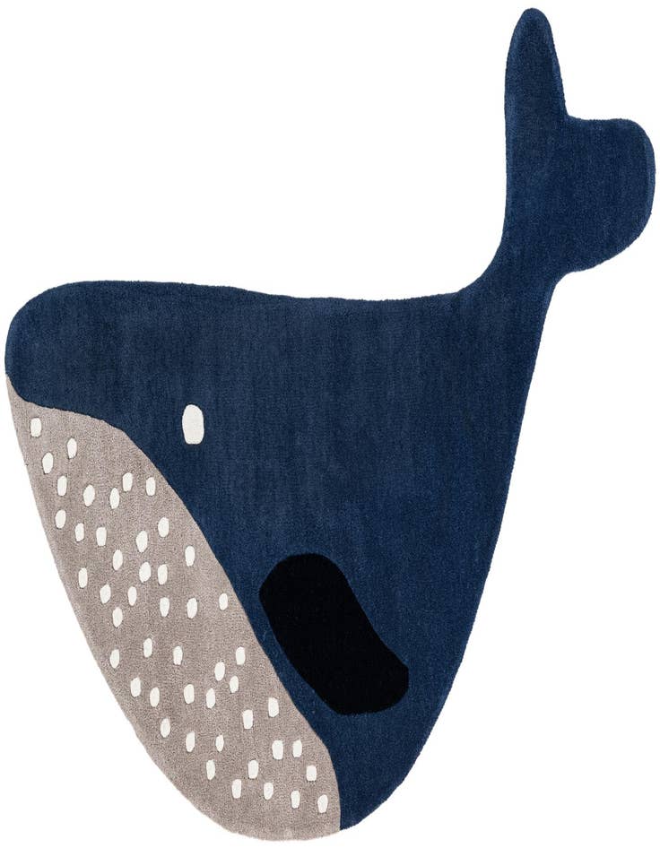 Detail image of 4' 1 x 6' 1 Playtime Kids Wool Freeform Rug