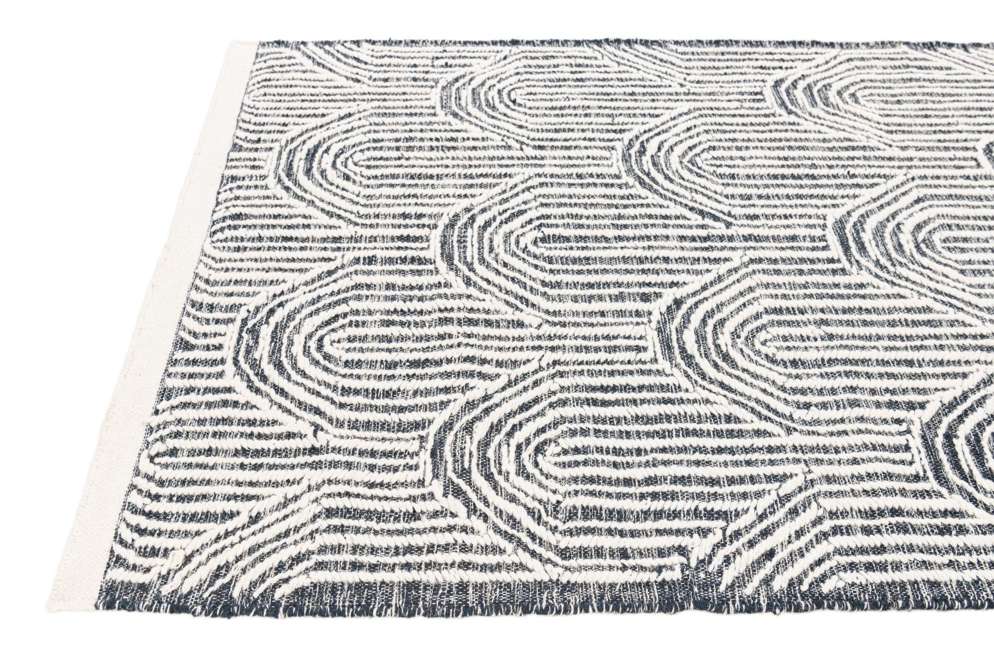 4' 1 x 6' 2 Hand Woven Rug