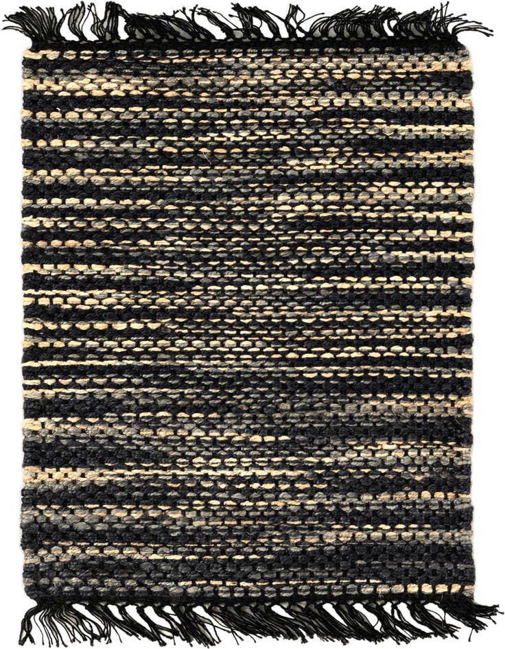 Detail image of 2' x 3' 1 Hand Woven Chunky Jute Rug