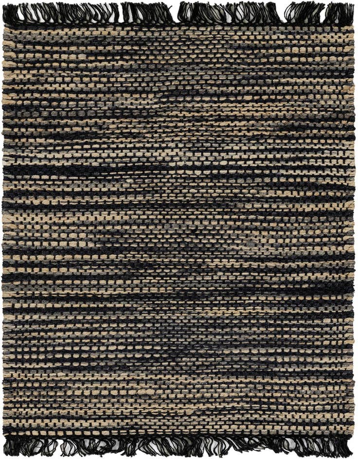 Detail image of 3' 1 x 5' 1 Hand Woven Chunky Jute Rug