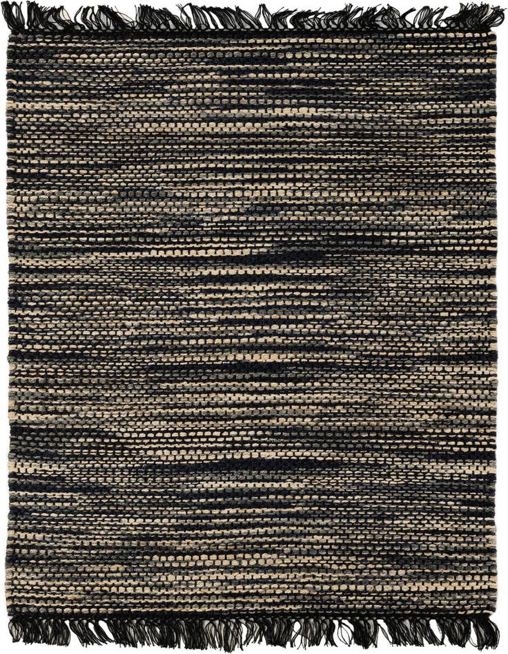 Detail image of 4' 1 x 6' 1 Hand Woven Chunky Jute Rug
