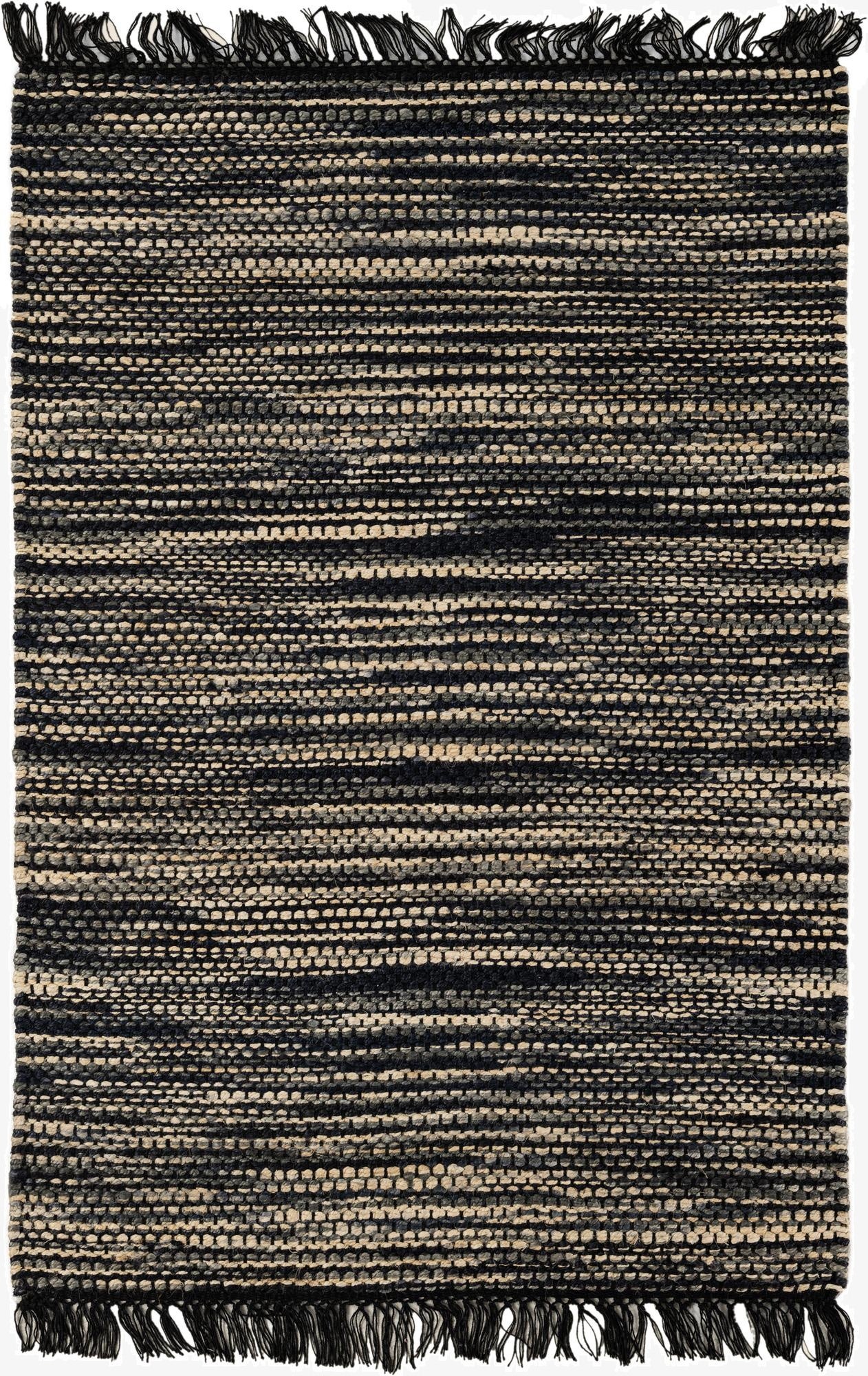 4' 1 x 6' 1  Hand Woven Chunky Jute Rug