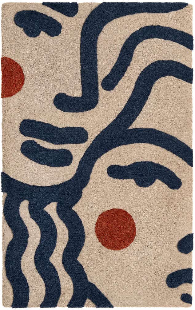3' 3 x 5' 3 Handtufted Wool Rug
