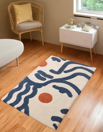 2' x 3' 1 Handtufted Wool Rug