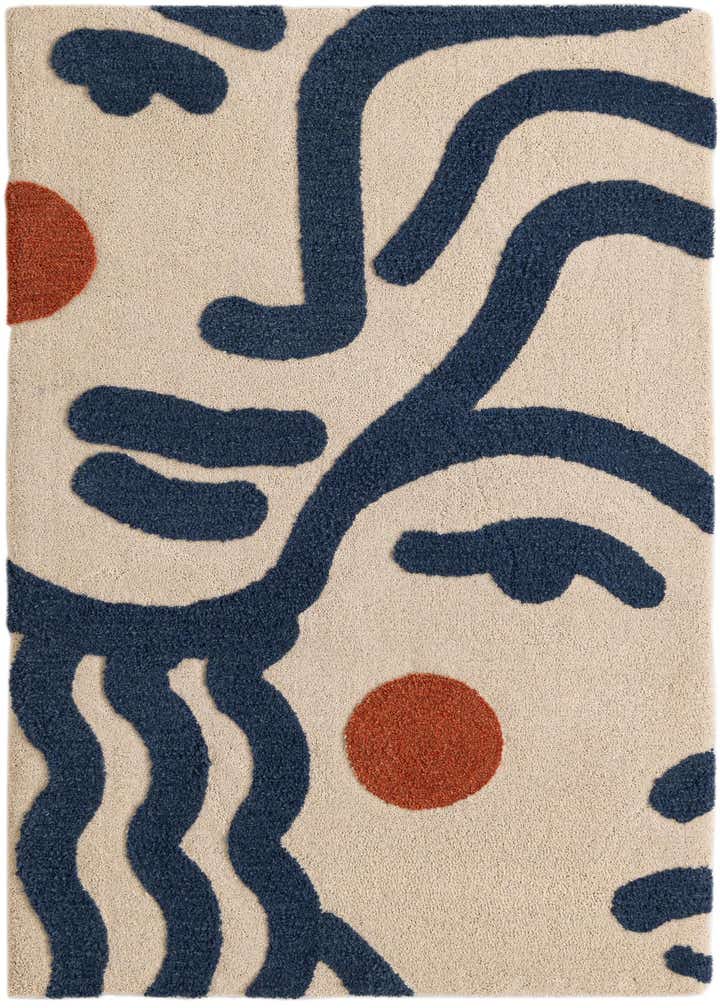 6' 1 x 9' Handtufted Wool Rug