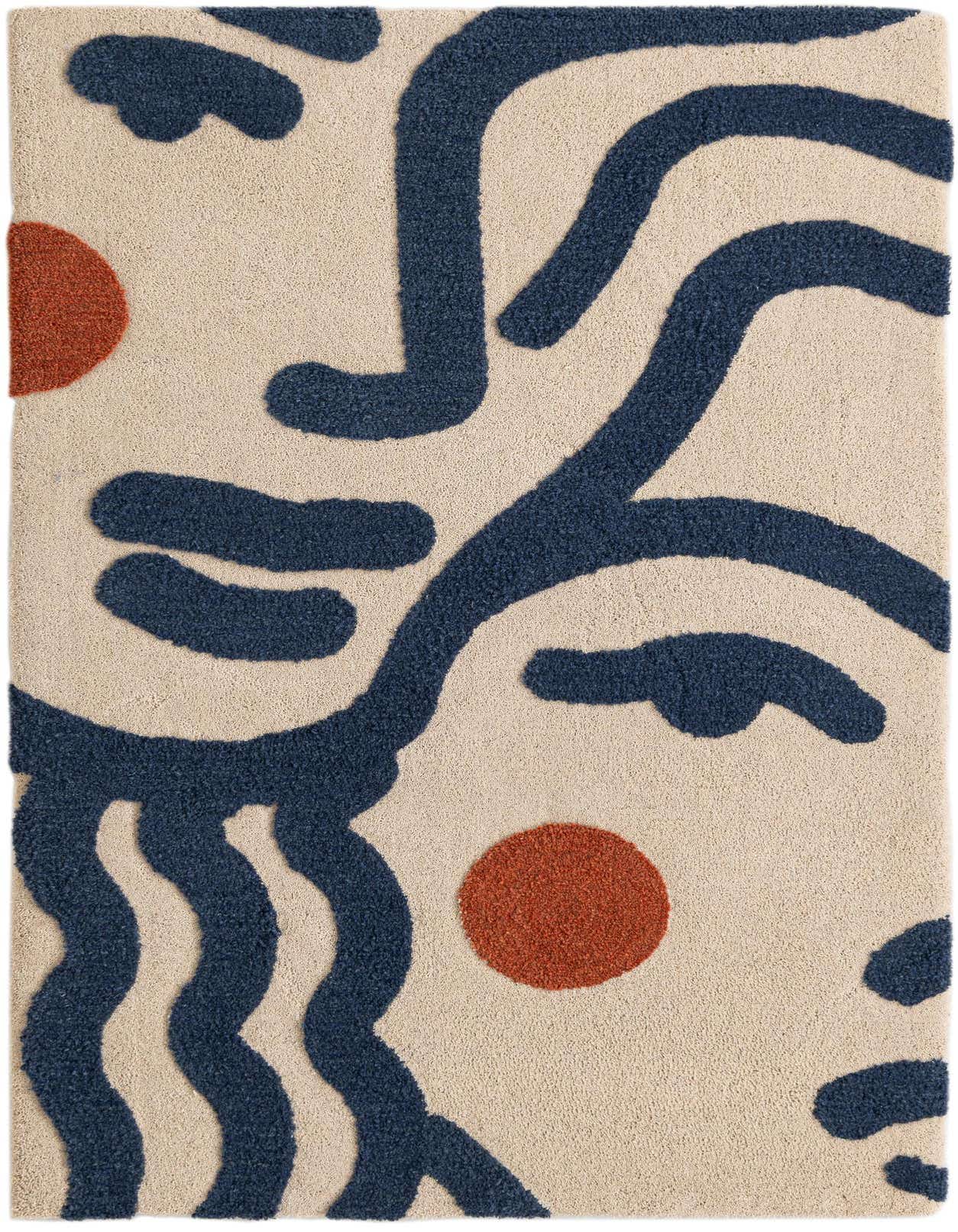 7' 10 x 10' Handtufted Wool Rug
