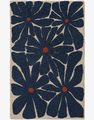 4' 1 x 6' 1 Handtufted Wool Rug