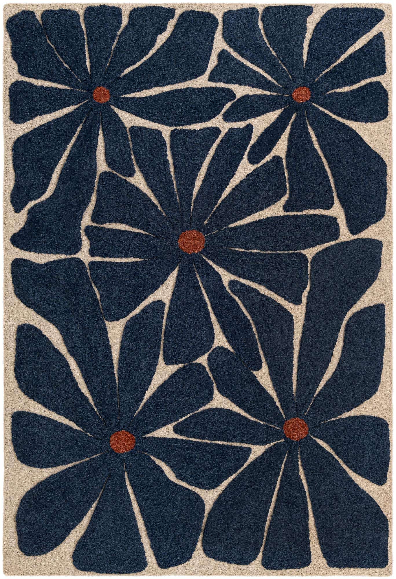 6' 1 x 9' Handtufted Wool Rug