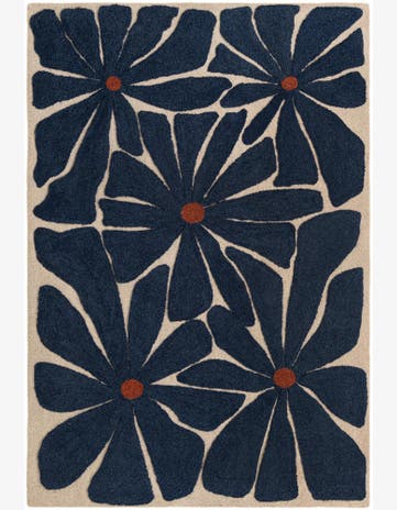 6' 1 x 9' Handtufted Wool Rug