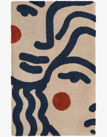 3' 3 x 5' 3 Handtufted Wool Rug