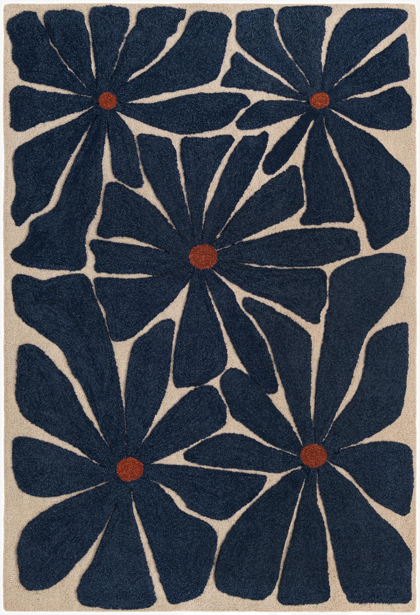 6' 1 x 9' Handtufted Wool Rug