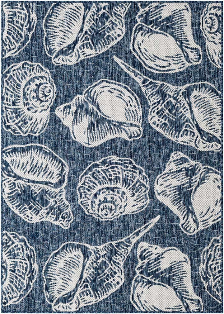 4' x 6' Easy-Clean Coastal Indoor / Outdoor Rug