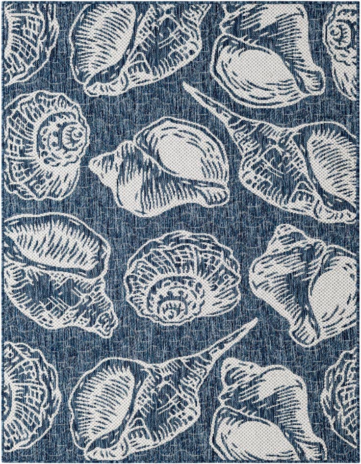 Detail image of 4' x 6' Easy-Clean Coastal Indoor / Outdoor Rug