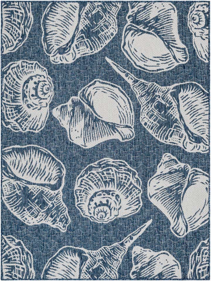 5' 3 x 7' Easy-Clean Coastal Indoor / Outdoor Rug