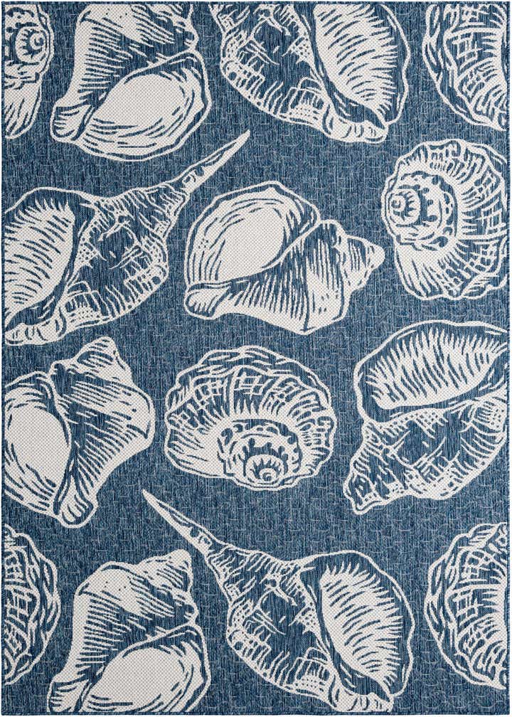 6' x 9' Easy-Clean Coastal Indoor / Outdoor Rug