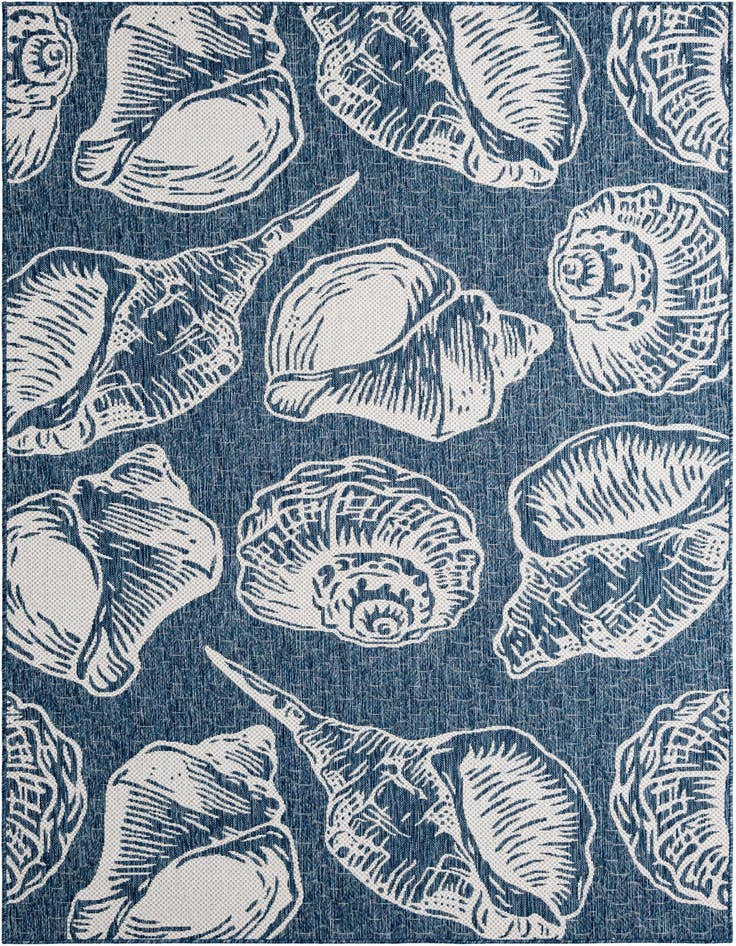 Detail image of 6' x 9' Easy-Clean Coastal Indoor / Outdoor Rug