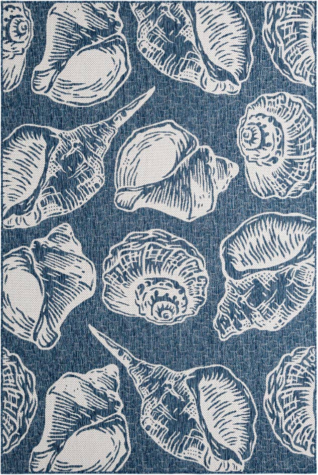 Detail image of 6' x 9' Easy-Clean Coastal Indoor / Outdoor Rug
