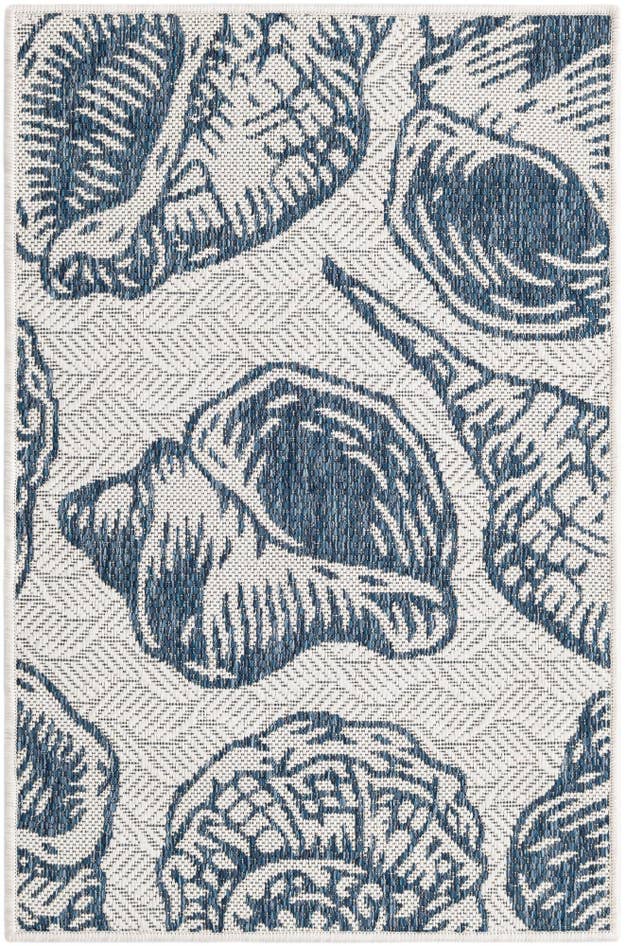 Detail image of 2' x 3' Easy-Clean Coastal Indoor / Outdoor Rug