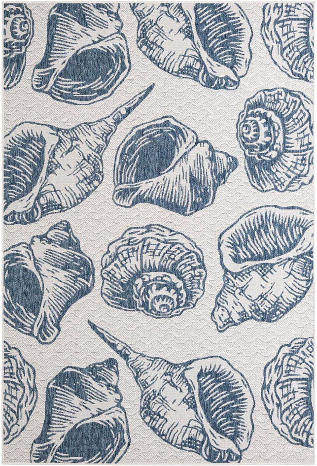 Detail image of 6' x 9' Easy-Clean Coastal Indoor / Outdoor Rug