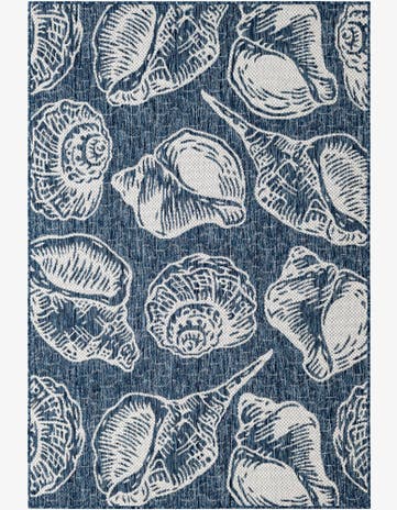 4' x 6' Easy-Clean Coastal Indoor / Outdoor Rug
