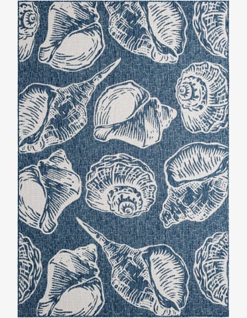 6' x 9' Easy-Clean Coastal Indoor / Outdoor Rug