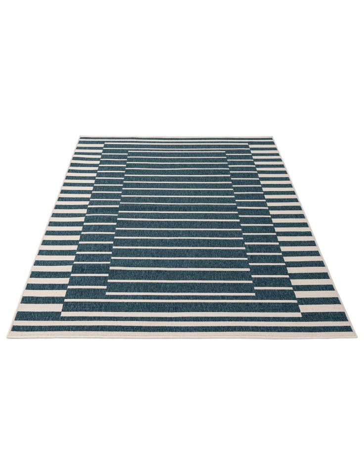 Detail image of 5' 2 x 7' 7 Easy-Clean Modern Indoor / Outdoor Rug