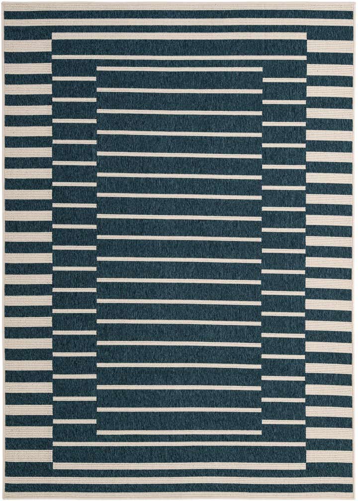 5' 2 x 7' 7 Easy-Clean Modern Indoor / Outdoor Rug