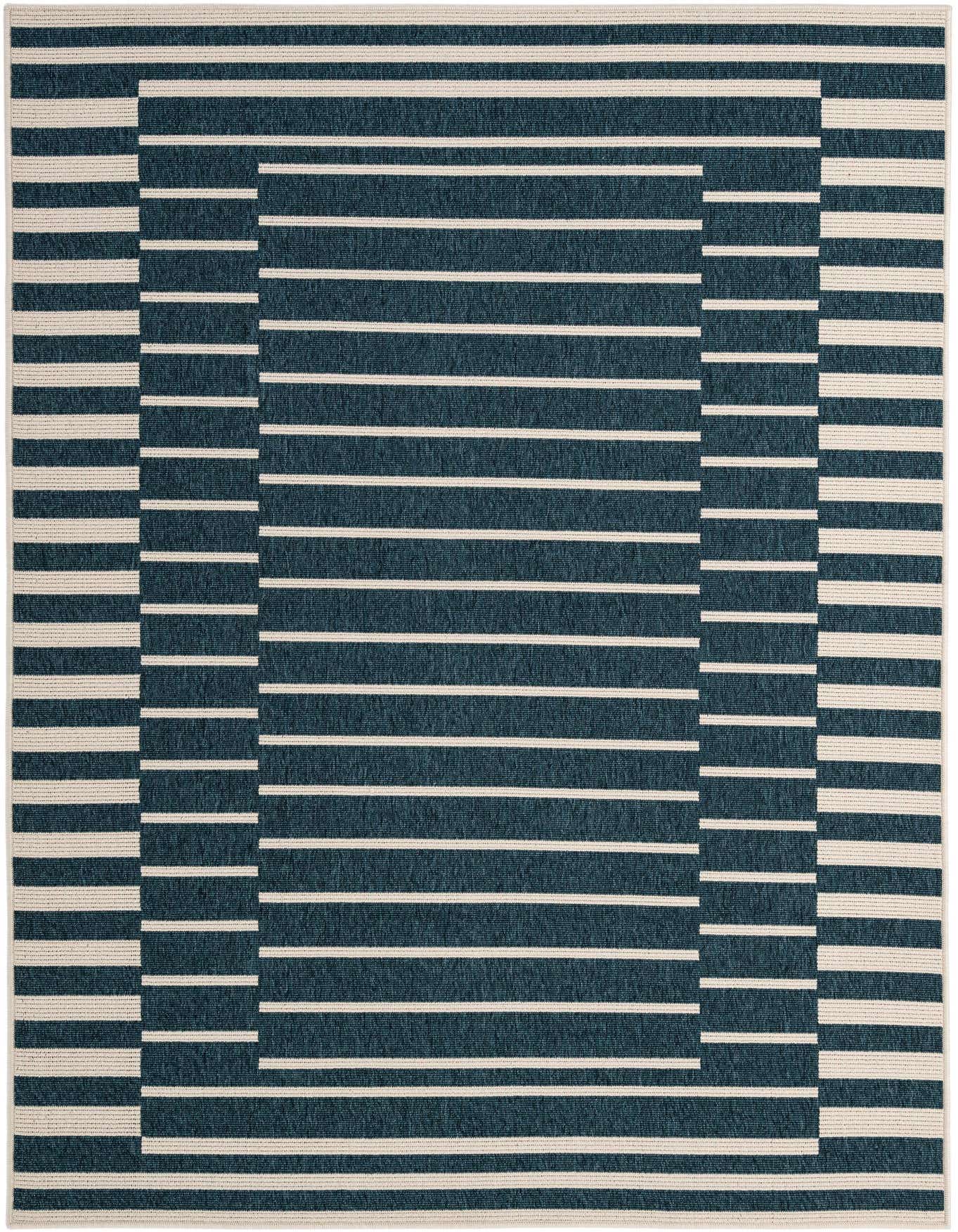 5' 2 x 7' 7 Easy-Clean Modern Indoor / Outdoor Rug