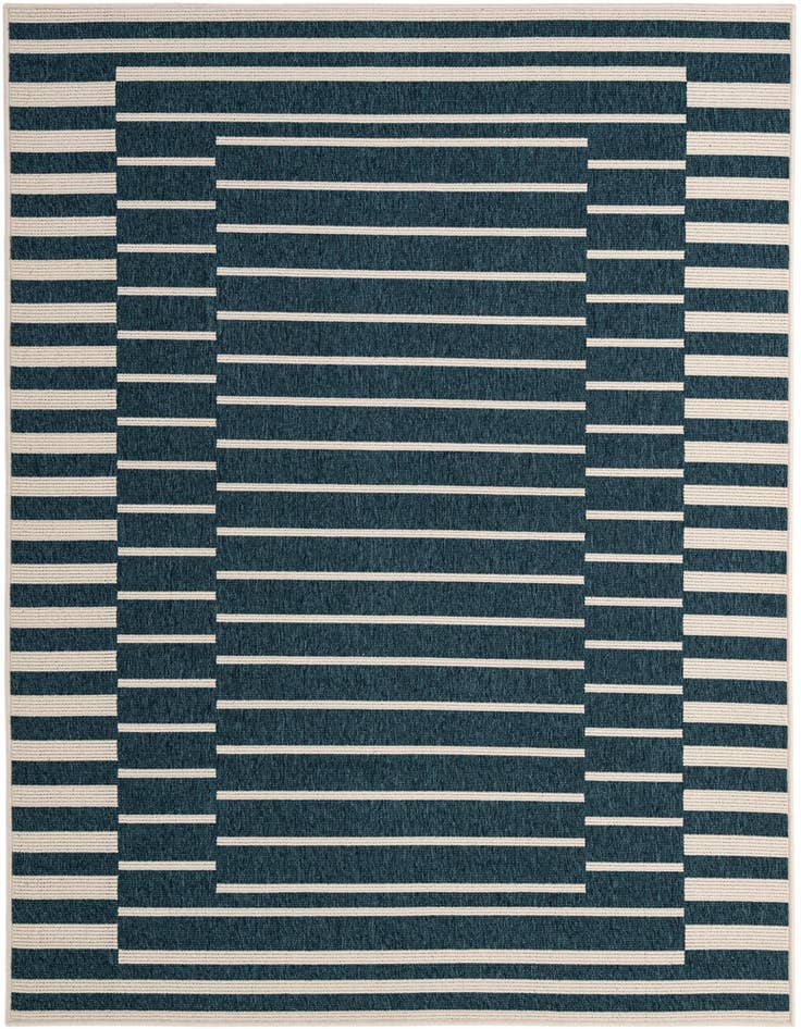 Detail image of 5' 2 x 7' 7 Easy-Clean Modern Indoor / Outdoor Rug