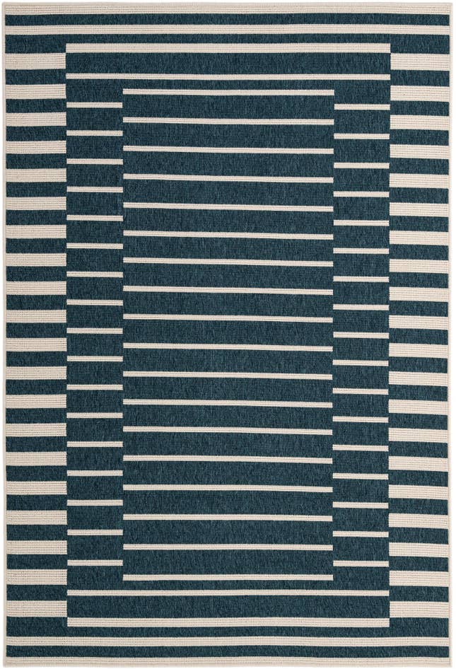Detail image of 5' 2 x 7' 7 Easy-Clean Modern Indoor / Outdoor Rug