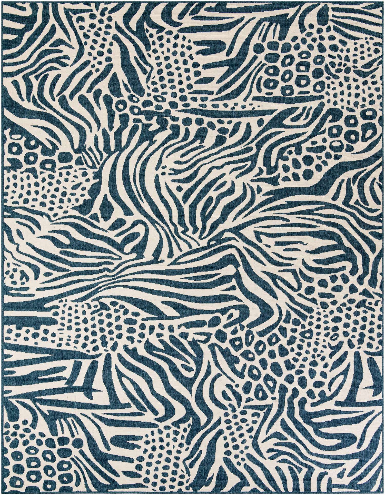 9' x 12' Easy-Clean Safari Indoor / Outdoor Rug