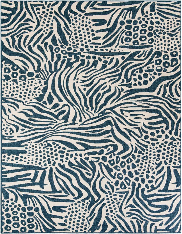Detail image of 9' x 12' Easy-Clean Safari Indoor / Outdoor Rug